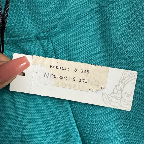 Versace Collection Teal Pants - Picture 6 of 10